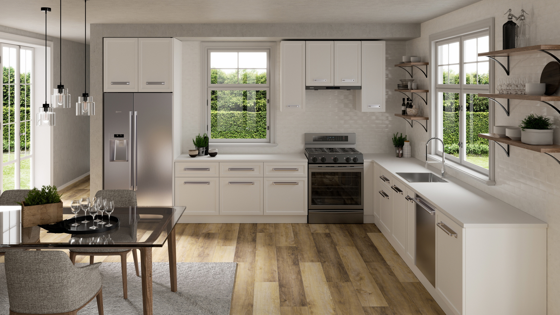 l shaped kitchen